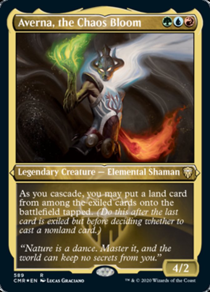 Averna, the Chaos Bloom (Etched) [Commander Legends] | Galaxy Games LLC