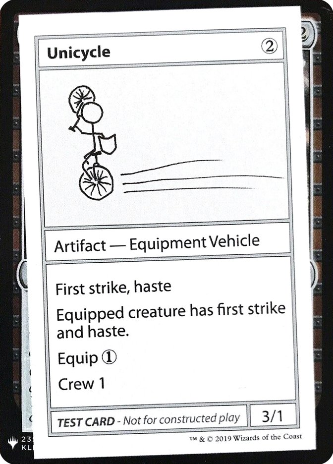 Unicycle [Mystery Booster Playtest Cards] | Galaxy Games LLC