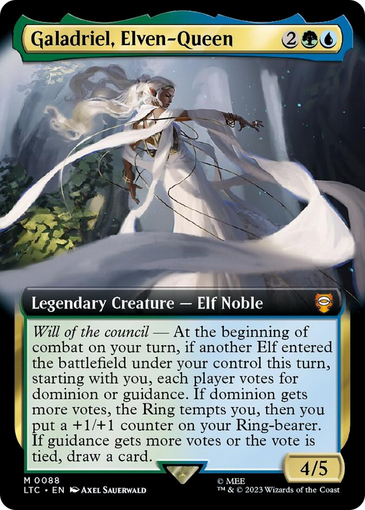 Galadriel, Elven-Queen (Extended Art) [The Lord of the Rings: Tales of Middle-Earth Commander] | Galaxy Games LLC