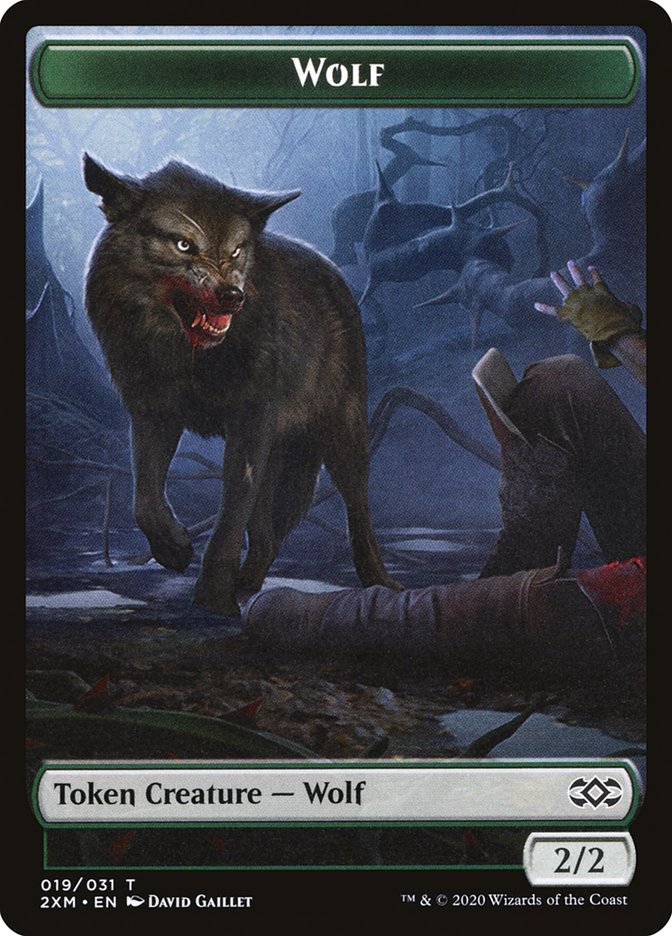 Copy // Wolf Double-Sided Token [Double Masters Tokens] | Galaxy Games LLC