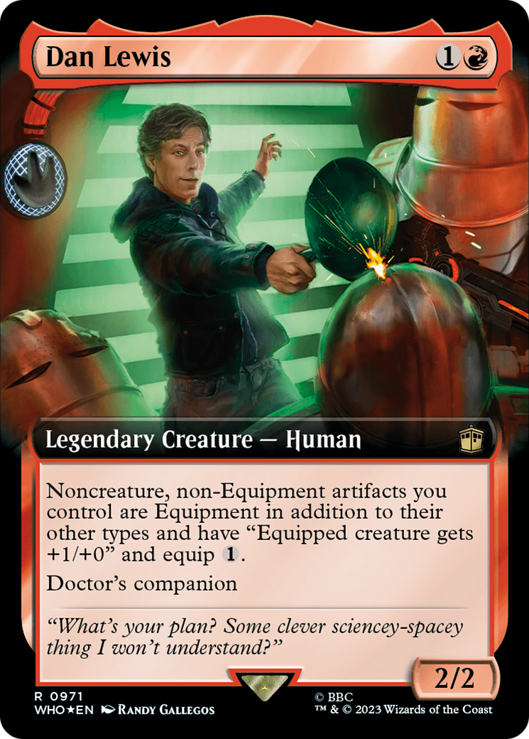 Dan Lewis (Extended Art) (Surge Foil) [Doctor Who] | Galaxy Games LLC