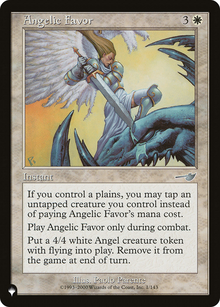 Angelic Favor [The List] | Galaxy Games LLC