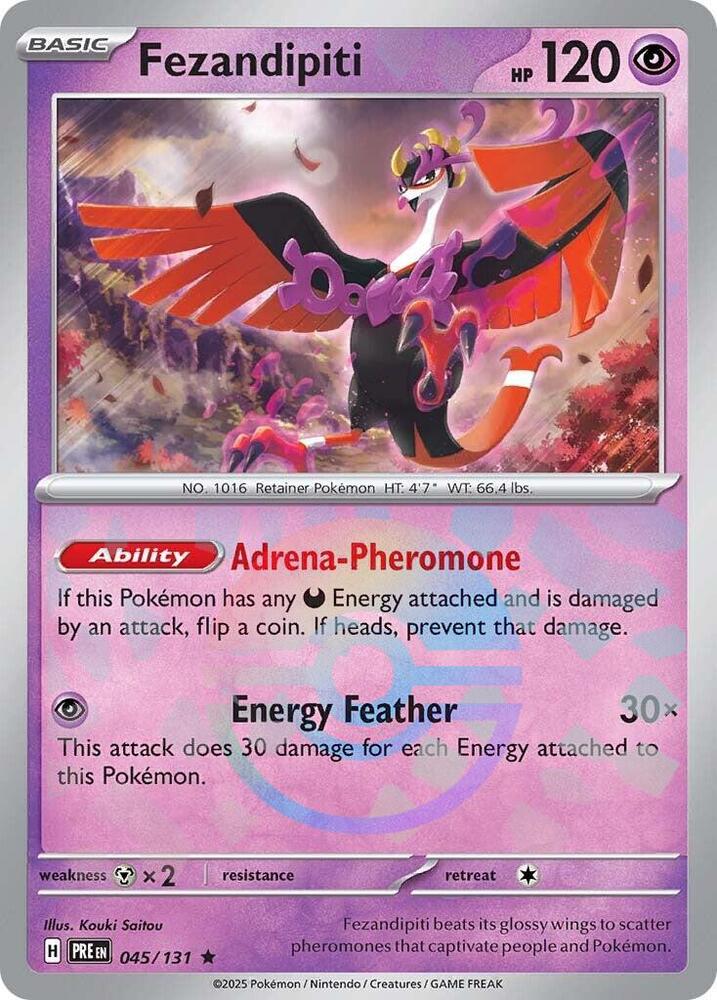 Fezandipiti (045/131) (Poke Ball Pattern) [Scarlet & Violet: Prismatic Evolutions] | Galaxy Games LLC