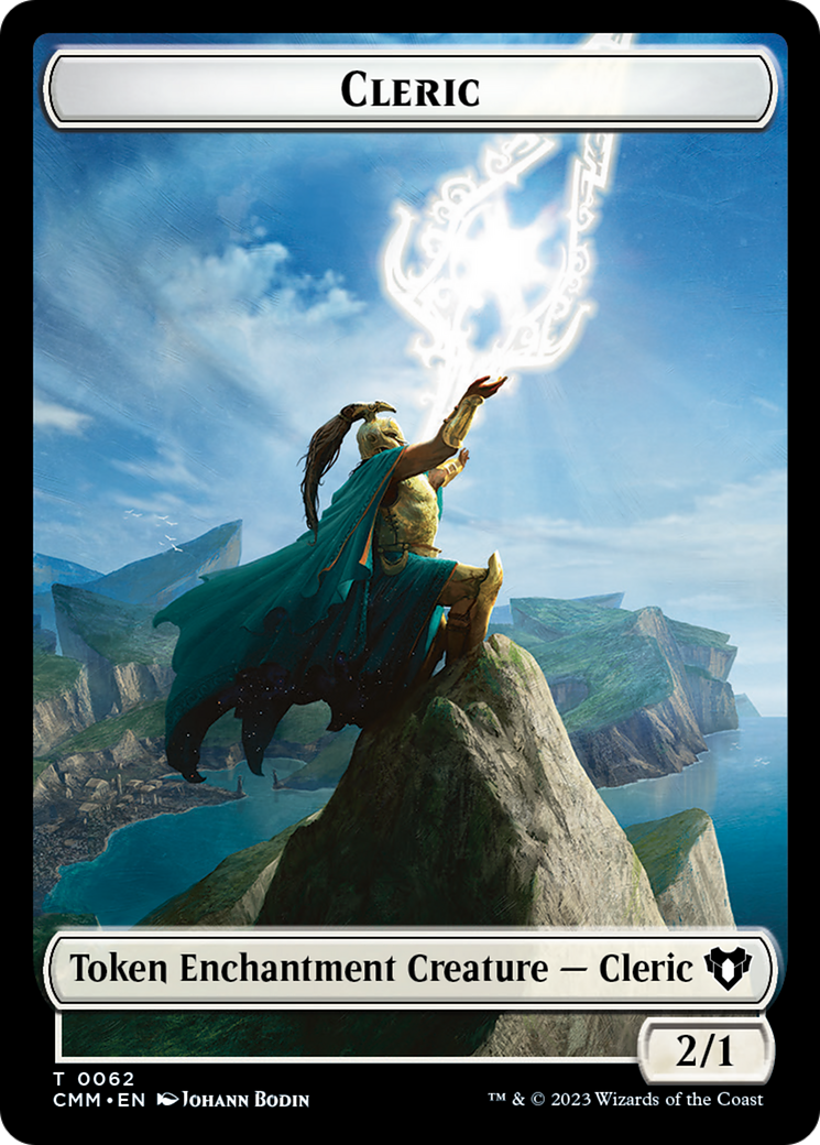 Elf Warrior // Cleric Double-Sided Token [Commander Masters Tokens] | Galaxy Games LLC