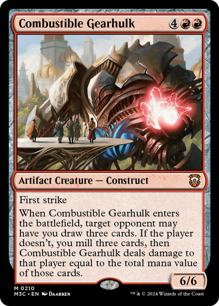 Combustible Gearhulk [Modern Horizons 3 Commander] | Galaxy Games LLC