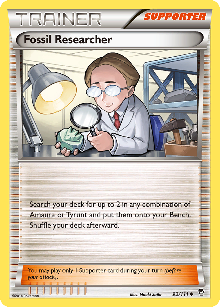 Fossil Researcher (92/111) [XY: Furious Fists] | Galaxy Games LLC