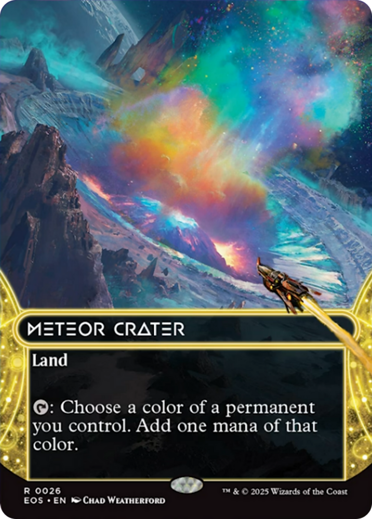 Meteor Crater (0026) (Borderless) [Edge of Eternities: Stellar Sights] | Galaxy Games LLC