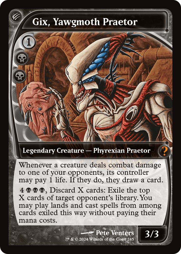 Gix, Yawgmoth Praetor (Future Sight) [Mystery Booster 2] | Galaxy Games LLC