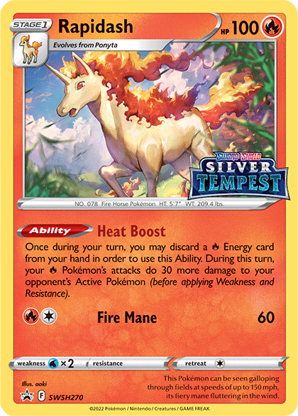 Rapidash (SWSH270) (Prerelease) [Sword & Shield: Black Star Promos] | Galaxy Games LLC