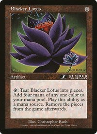 Blacker Lotus (Oversized) [Oversize Cards] | Galaxy Games LLC