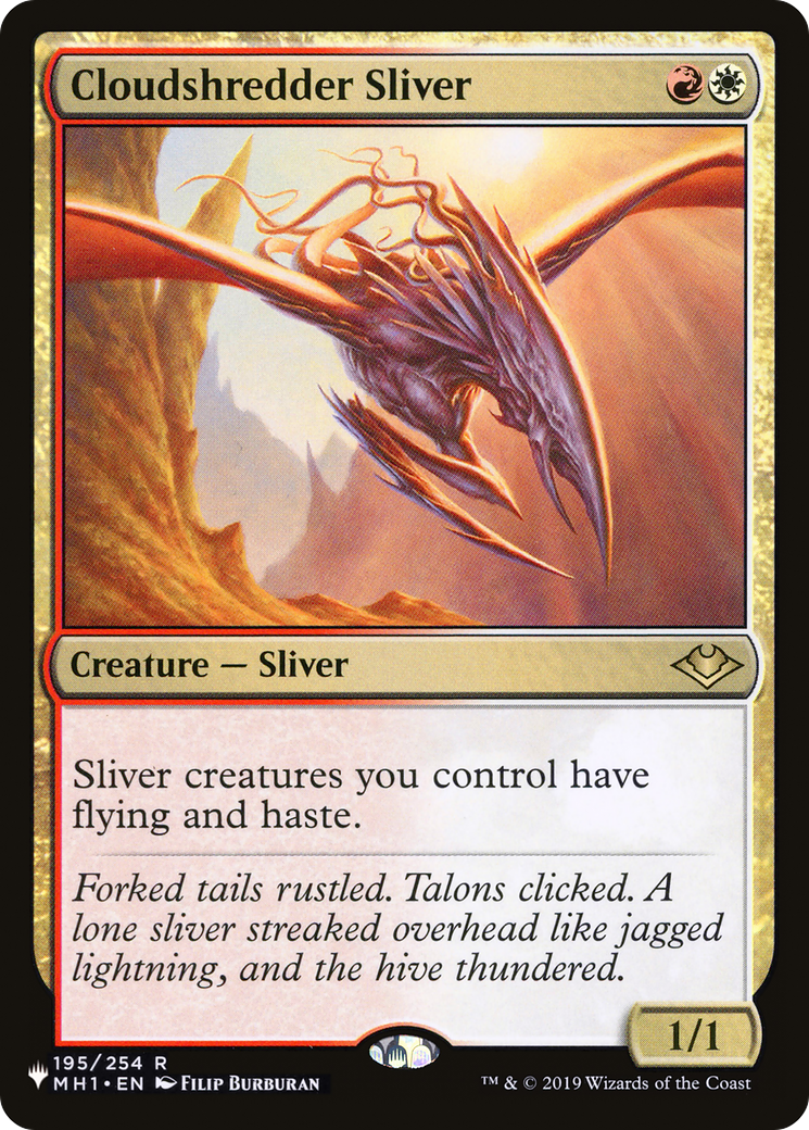 Cloudshredder Sliver (MH1) [The List] | Galaxy Games LLC