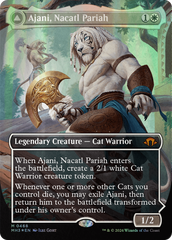 Ajani, Nacatl Pariah // Ajani, Nacatl Avenger (Borderless) (Textured Foil) [Modern Horizons 3] | Galaxy Games LLC