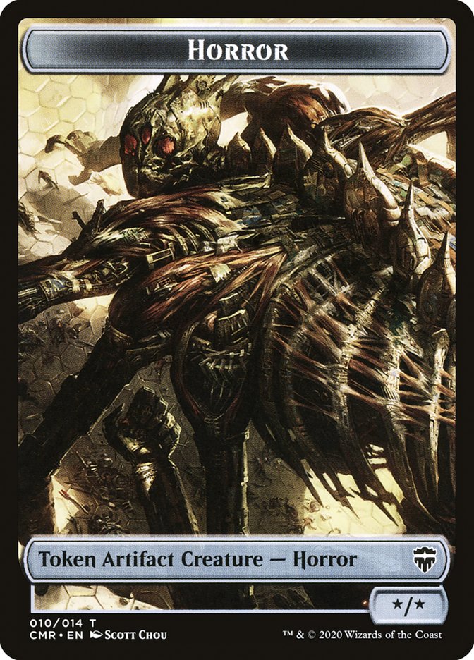 Horror // Thrull Double-Sided Token [Commander Legends Tokens] | Galaxy Games LLC