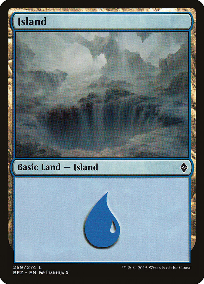 Island (259) [Battle for Zendikar] | Galaxy Games LLC