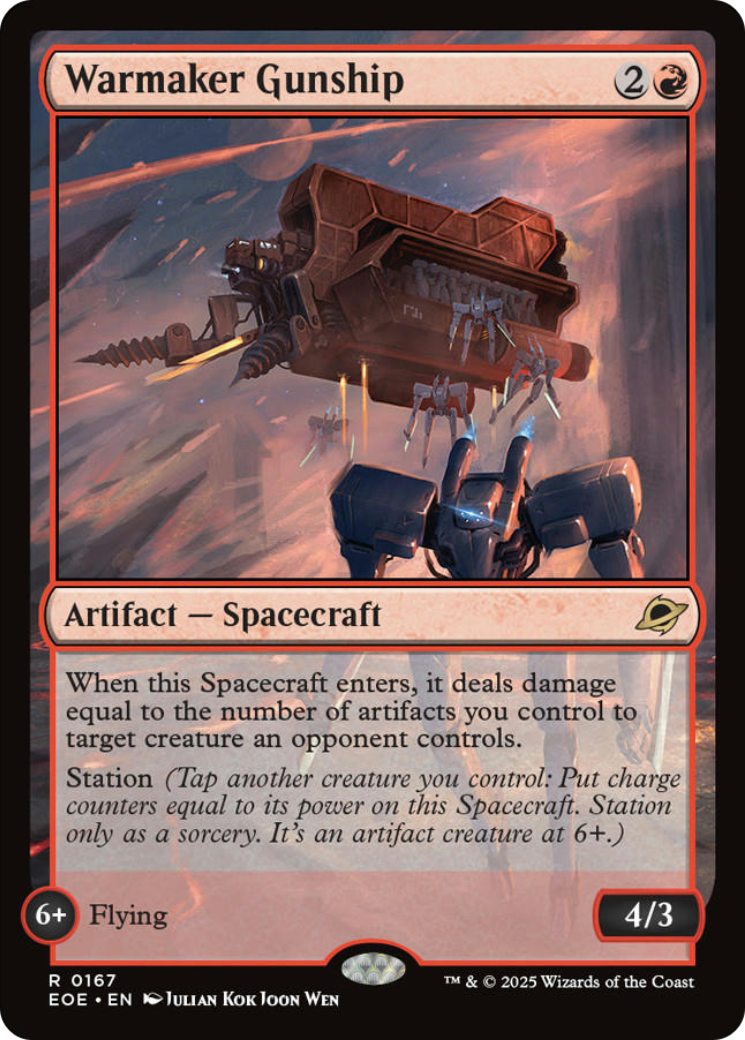 Warmaker Gunship [Edge of Eternities] | Galaxy Games LLC
