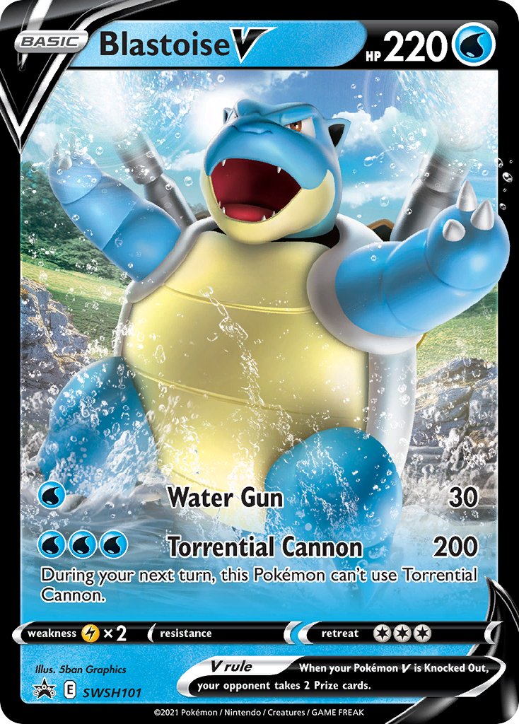 Blastoise V (SWSH101) [Sword & Shield: Black Star Promos] | Galaxy Games LLC