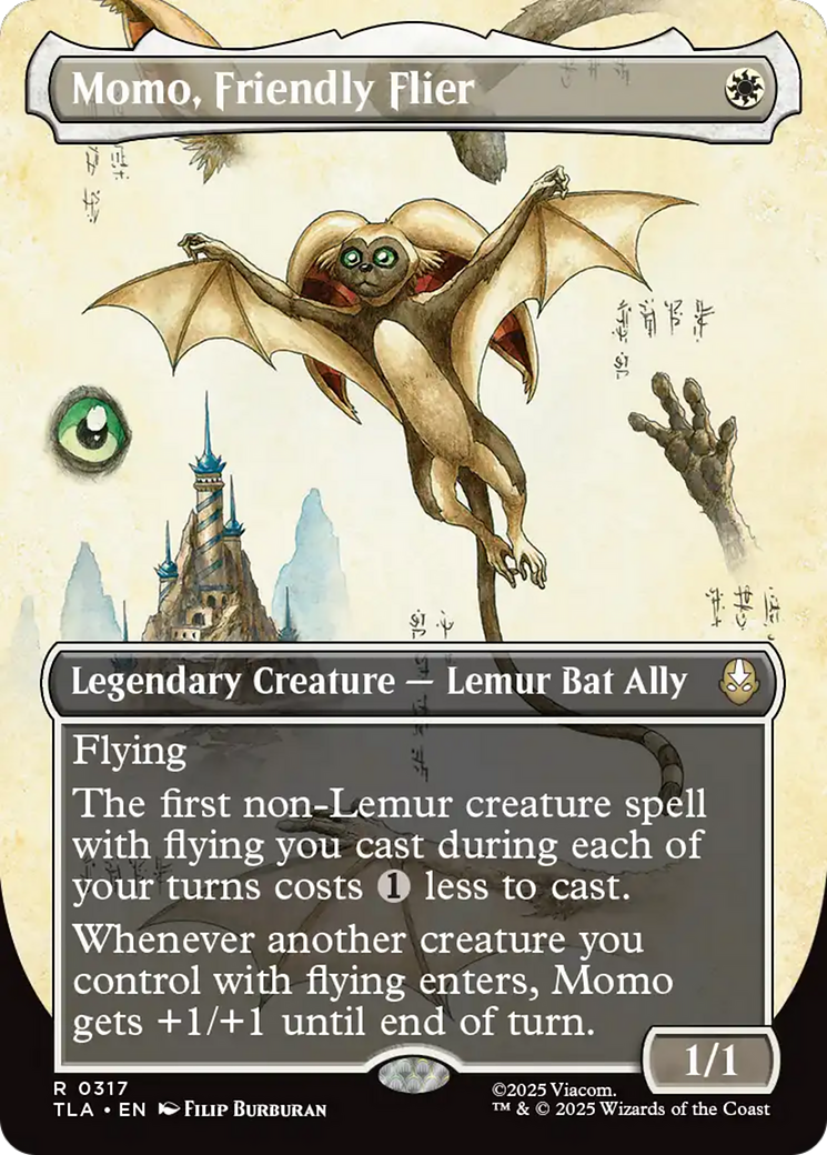 Momo, Friendly Flier (Borderless) [Avatar: The Last Airbender] | Galaxy Games LLC