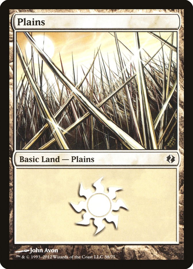 Plains (38) [Duel Decks: Venser vs. Koth] | Galaxy Games LLC