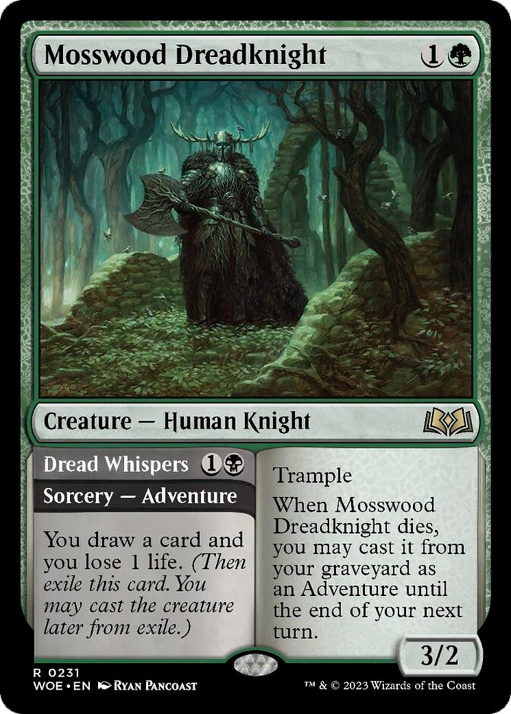 Mosswood Dreadknight // Dread Whispers [Wilds of Eldraine] | Galaxy Games LLC