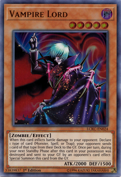 Vampire Lord [LCKC-EN024] Ultra Rare | Galaxy Games LLC