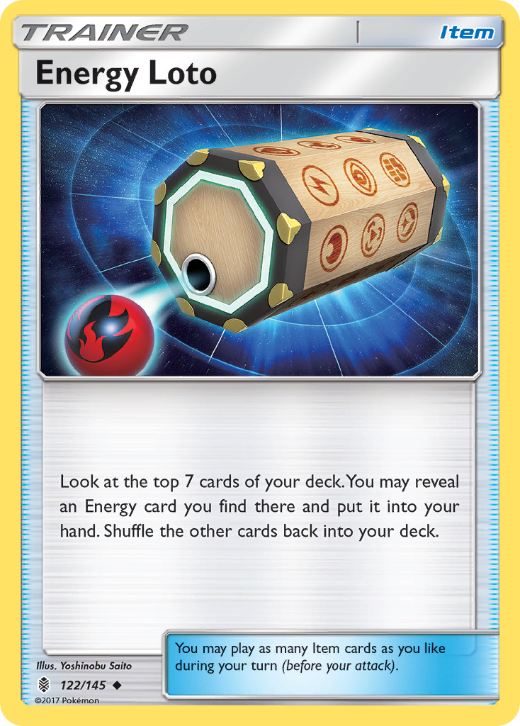 Energy Loto (122/145) [Sun & Moon: Guardians Rising] | Galaxy Games LLC