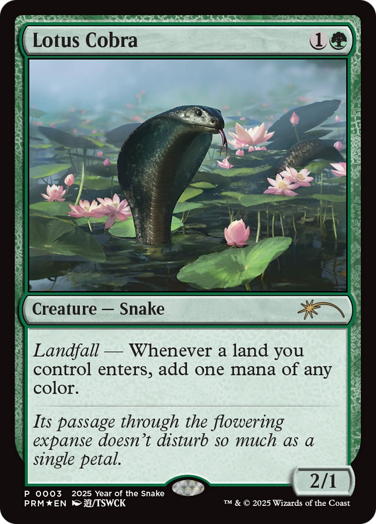 Lotus Cobra (Year of the Snake 2025) [Standard Showdown Promos] | Galaxy Games LLC