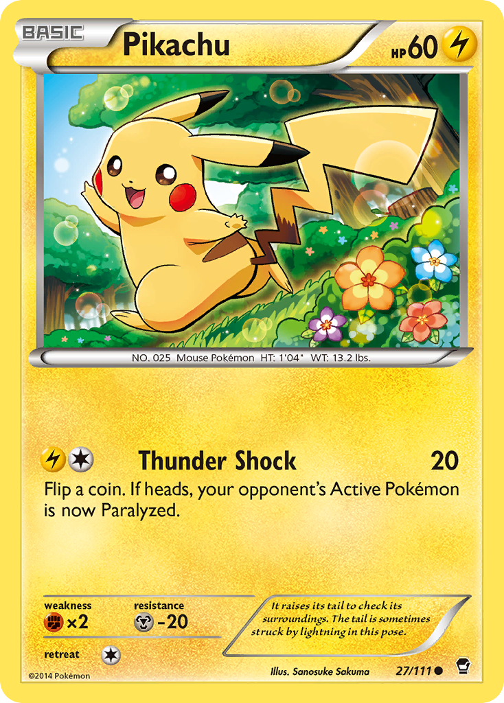 Pikachu (27/111) [XY: Furious Fists] | Galaxy Games LLC