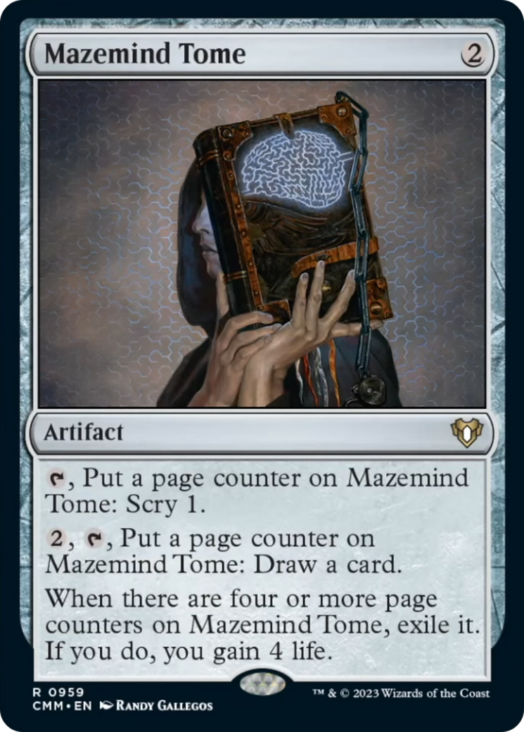 Mazemind Tome [Commander Masters] | Galaxy Games LLC