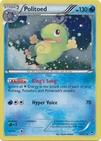 Politoed (18/111) (Cosmos Holo) [XY: Furious Fists] | Galaxy Games LLC