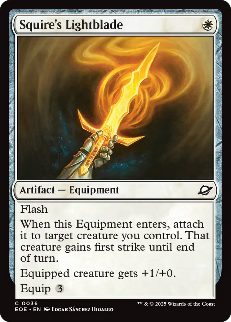 Squire's Lightblade [Edge of Eternities] | Galaxy Games LLC