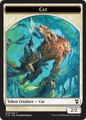 Cat // Soldier Double-Sided Token [Commander 2018 Tokens] | Galaxy Games LLC