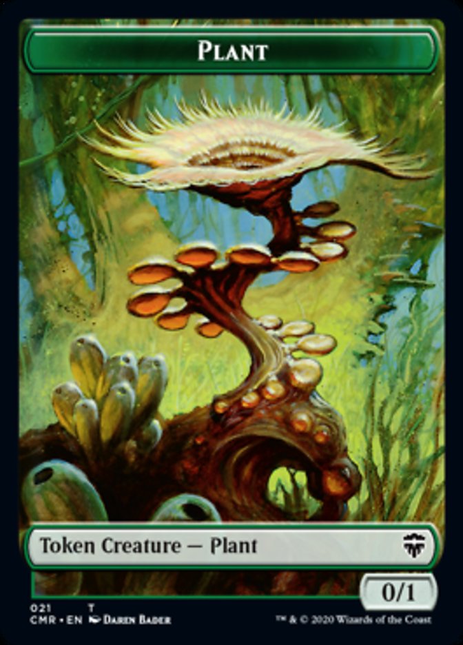 Illusion // Plant Double-Sided Token [Commander Legends Tokens] | Galaxy Games LLC