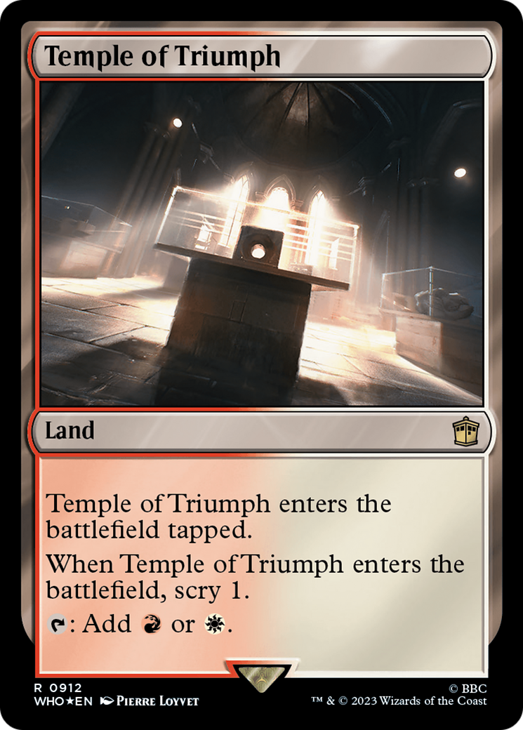 Temple of Triumph (Surge Foil) [Doctor Who] | Galaxy Games LLC