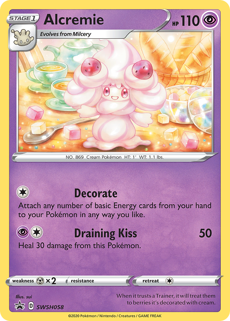 Alcremie (SWSH058) [Sword & Shield: Black Star Promos] | Galaxy Games LLC