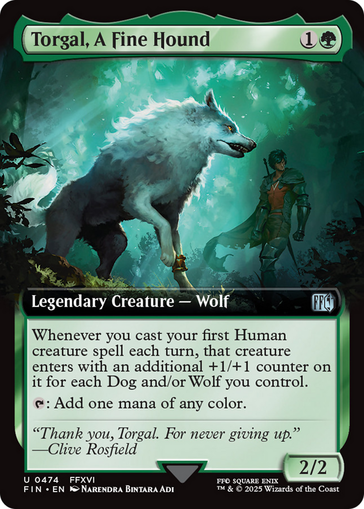 Torgal, A Fine Hound (Extended Art) [FINAL FANTASY] | Galaxy Games LLC