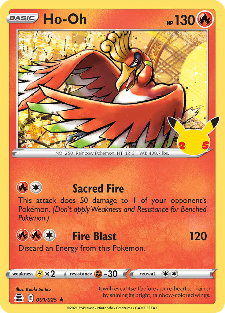 Ho-oh (001/025) [Celebrations: 25th Anniversary] | Galaxy Games LLC