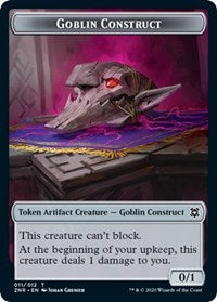 Goblin Construct // Kor Warrior Double-Sided Token [Zendikar Rising Tokens] | Galaxy Games LLC