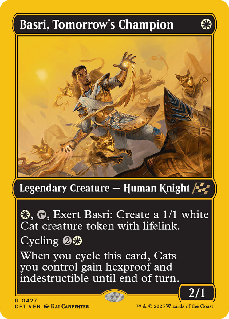 Basri, Tomorrow's Champion (First-Place Foil) [Aetherdrift] | Galaxy Games LLC