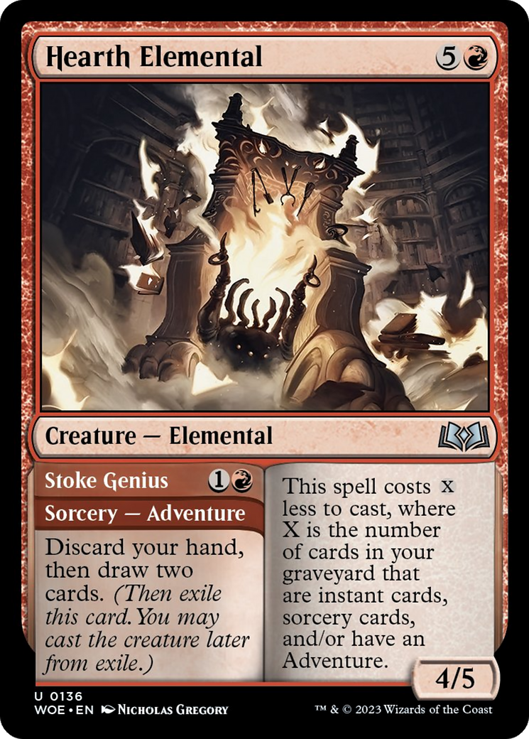 Hearth Elemental // Stoke Genius [Wilds of Eldraine] | Galaxy Games LLC