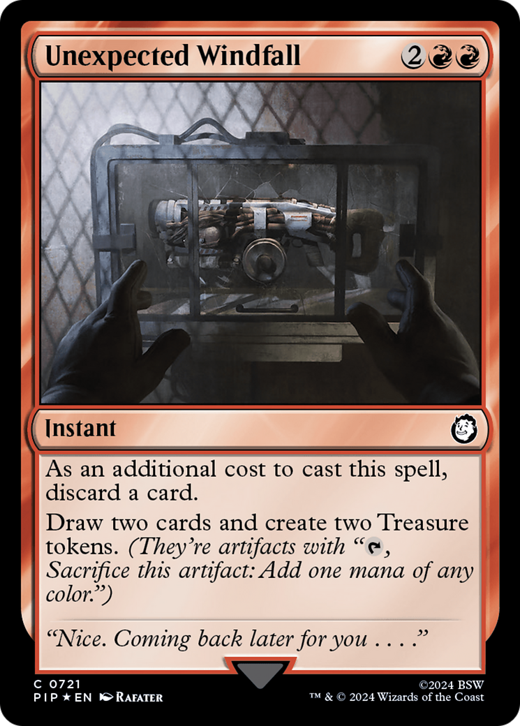 Unexpected Windfall (Surge Foil) [Fallout] | Galaxy Games LLC
