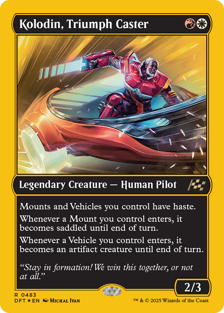 Kolodin, Triumph Caster (First-Place Foil) [Aetherdrift] | Galaxy Games LLC