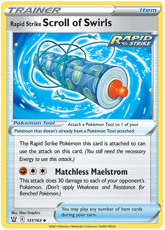 Rapid Strike Scroll of Swirls (131/163) [Sword & Shield: Battle Styles] | Galaxy Games LLC