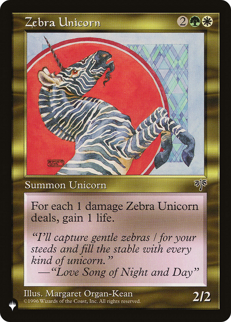 Zebra Unicorn [The List] | Galaxy Games LLC