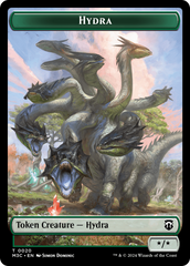 Hydra (Ripple Foil) // Boar Double-Sided Token [Modern Horizons 3 Commander Tokens] | Galaxy Games LLC