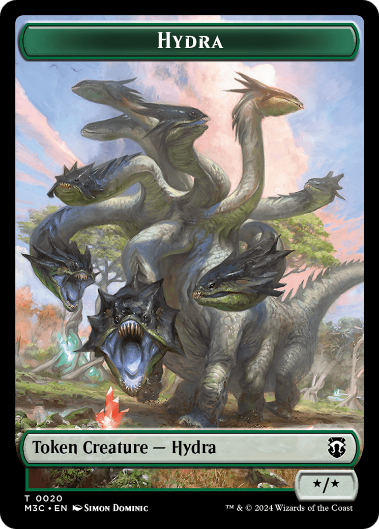 Hydra // Boar Double-Sided Token [Modern Horizons 3 Commander Tokens] | Galaxy Games LLC