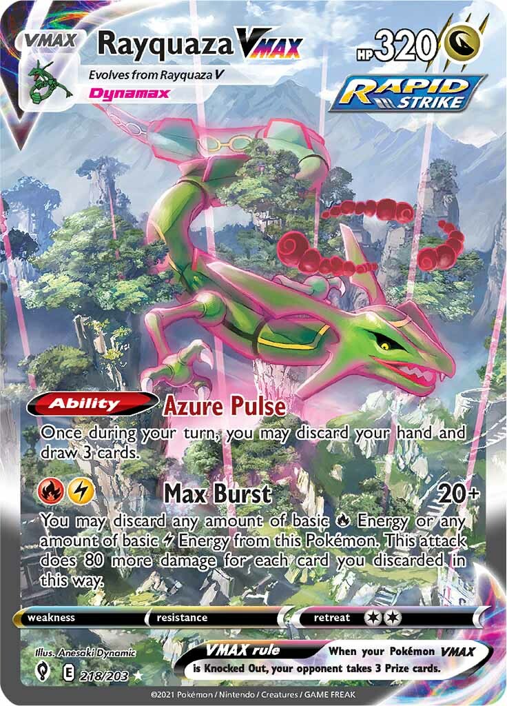 Rayquaza VMAX (218/203) [Sword & Shield: Evolving Skies] | Galaxy Games LLC