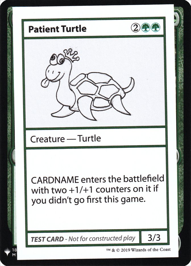 Patient Turtle [Mystery Booster Playtest Cards] | Galaxy Games LLC