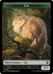 Elemental // Cat Double-Sided Token [Bloomburrow Commander Tokens] | Galaxy Games LLC