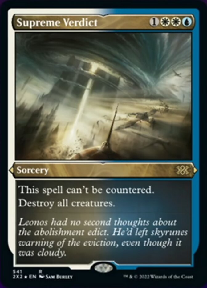 Supreme Verdict (Foil Etched) [Double Masters 2022] | Galaxy Games LLC