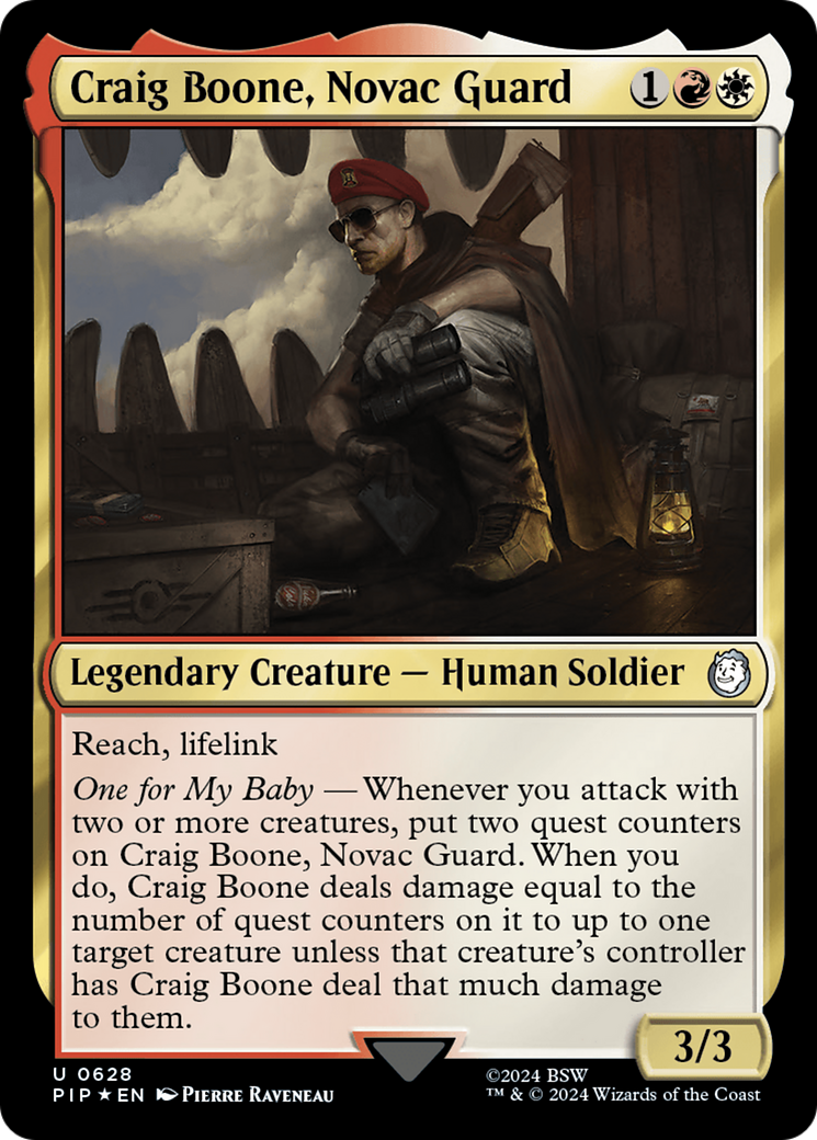 Craig Boone, Novac Guard (Surge Foil) [Fallout] | Galaxy Games LLC